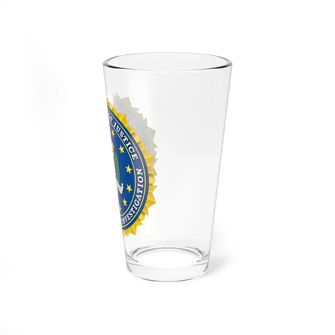 Seal of the Federal Bureau of Investigation - Pint Glass 16oz - Go Mug Yourself