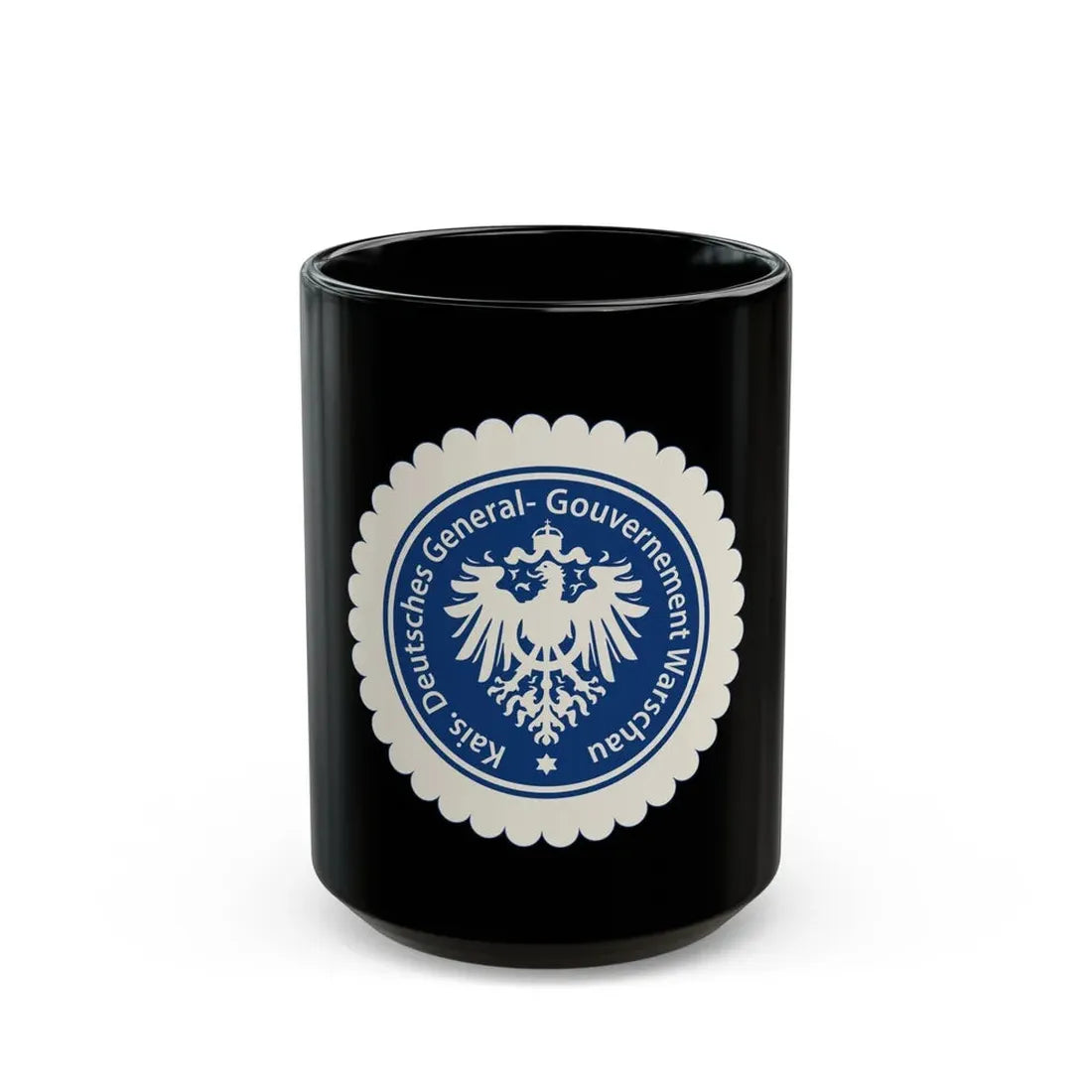 Seal of the Government-General of Warsaw - Black Coffee Mug 15oz - Go Mug Yourself