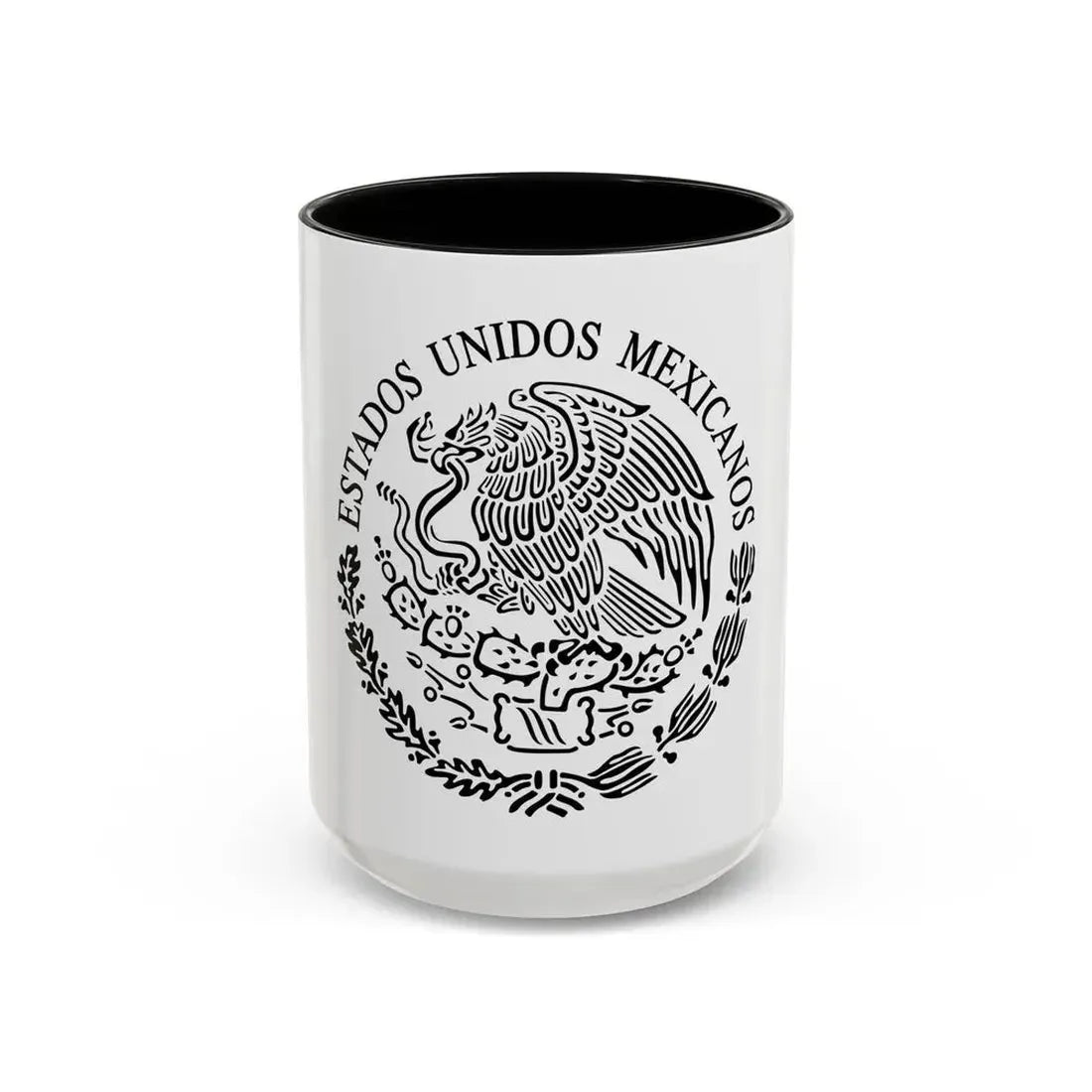 Seal of the Government of Mexico 2 - Accent Coffee Mug 15oz Black - Go Mug Yourself