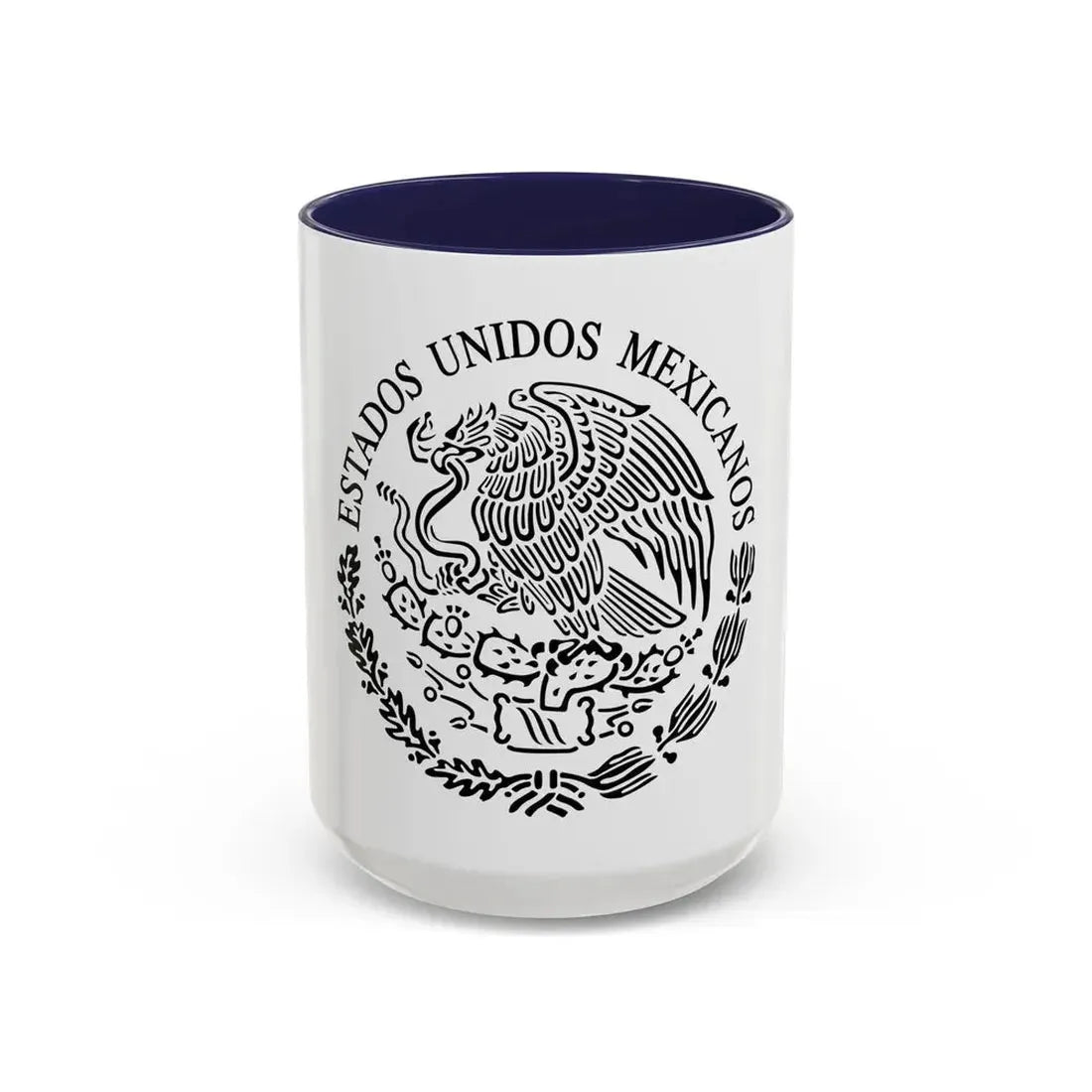 Seal of the Government of Mexico 2 - Accent Coffee Mug 15oz Navy - Go Mug Yourself