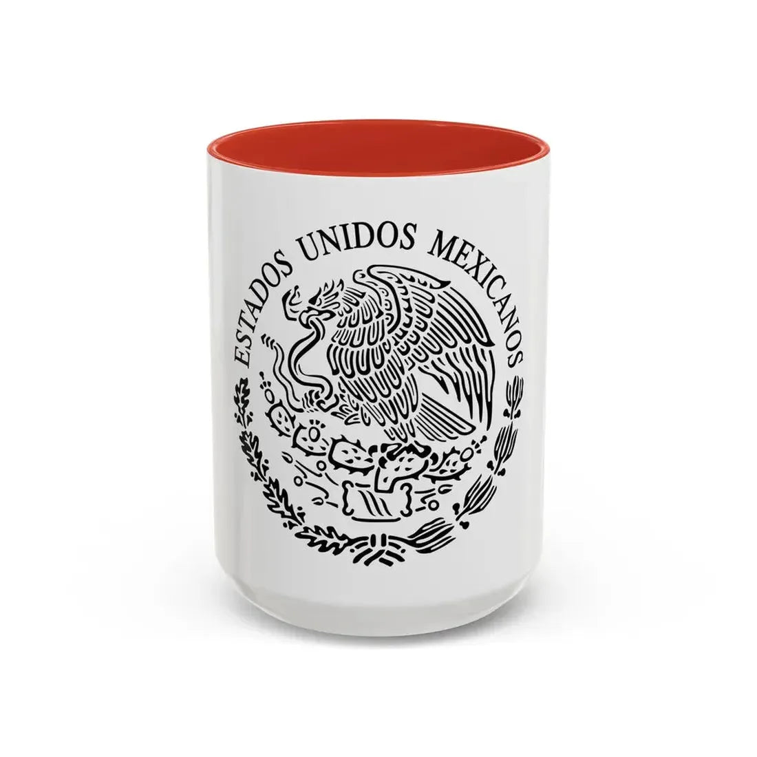 Seal of the Government of Mexico 2 - Accent Coffee Mug 15oz Red - Go Mug Yourself