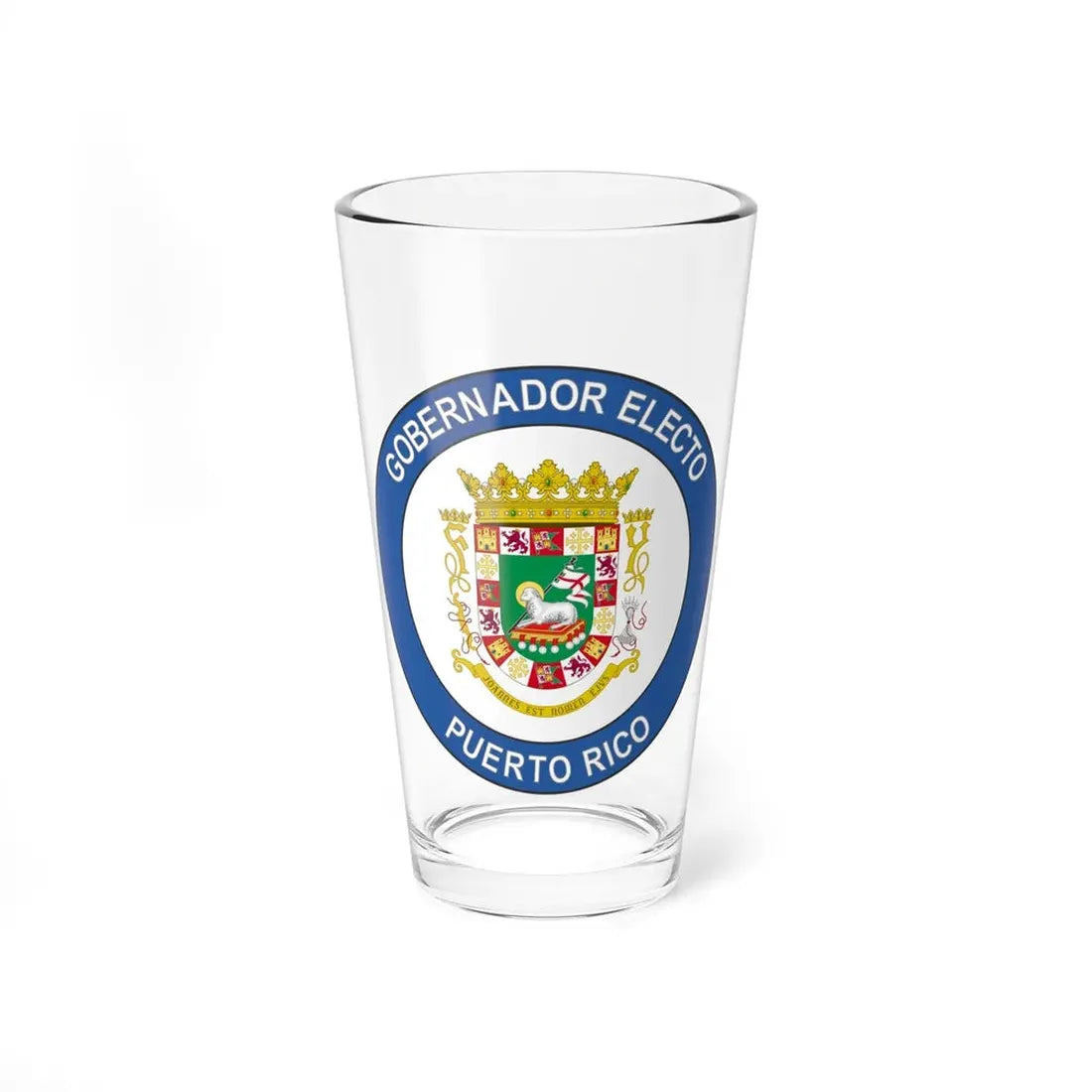 Seal of the Governor-Elect of Puerto Rico - Pint Glass 16oz 16oz - Go Mug Yourself