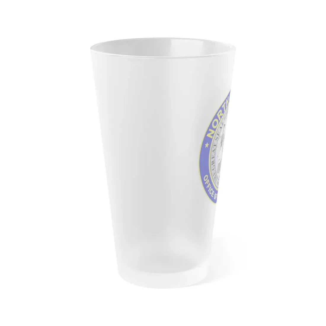Seal of the Governor of North Carolina - Frosted Pint Glass 16oz - Go Mug Yourself