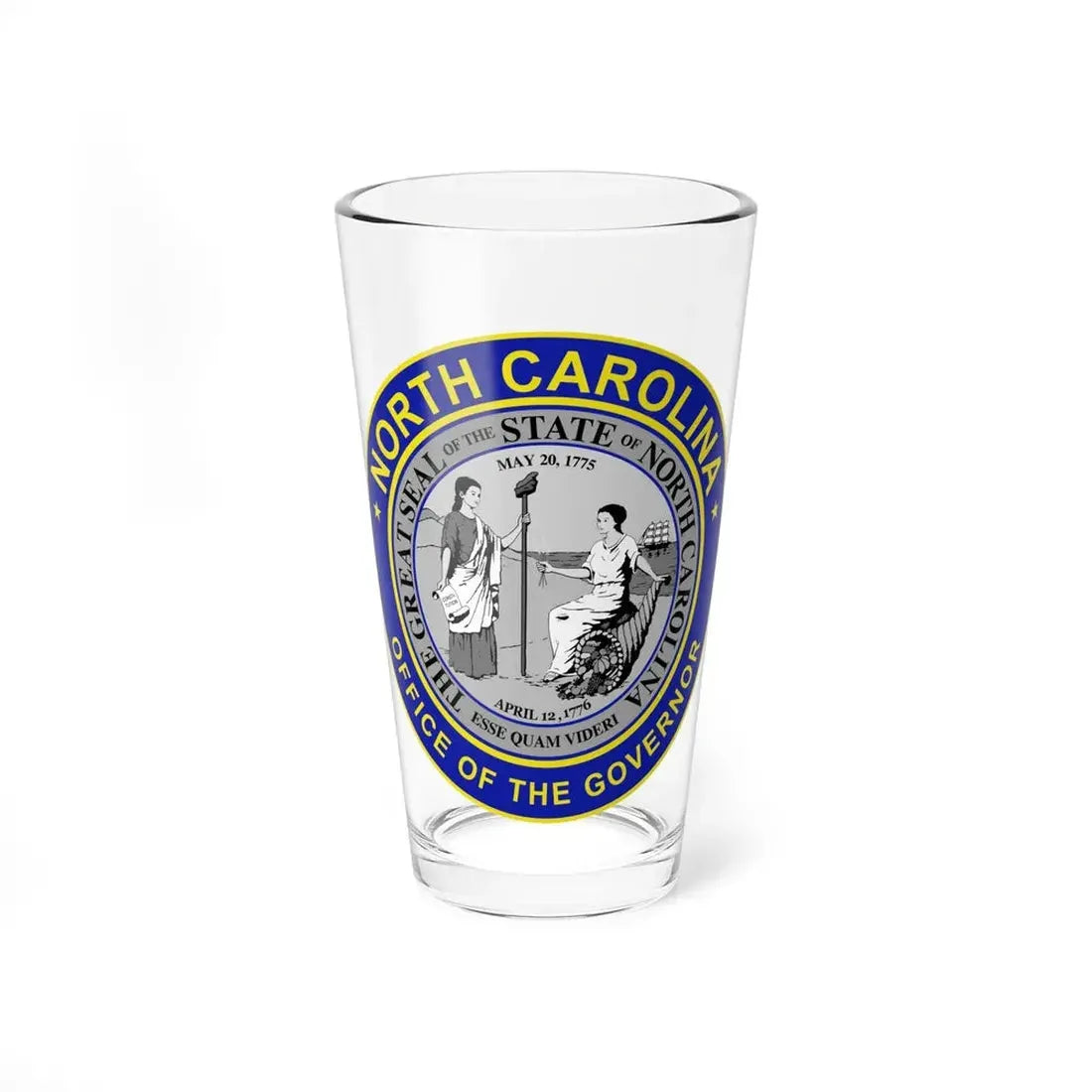 Seal of the Governor of North Carolina - Pint Glass 16oz 16oz - Go Mug Yourself