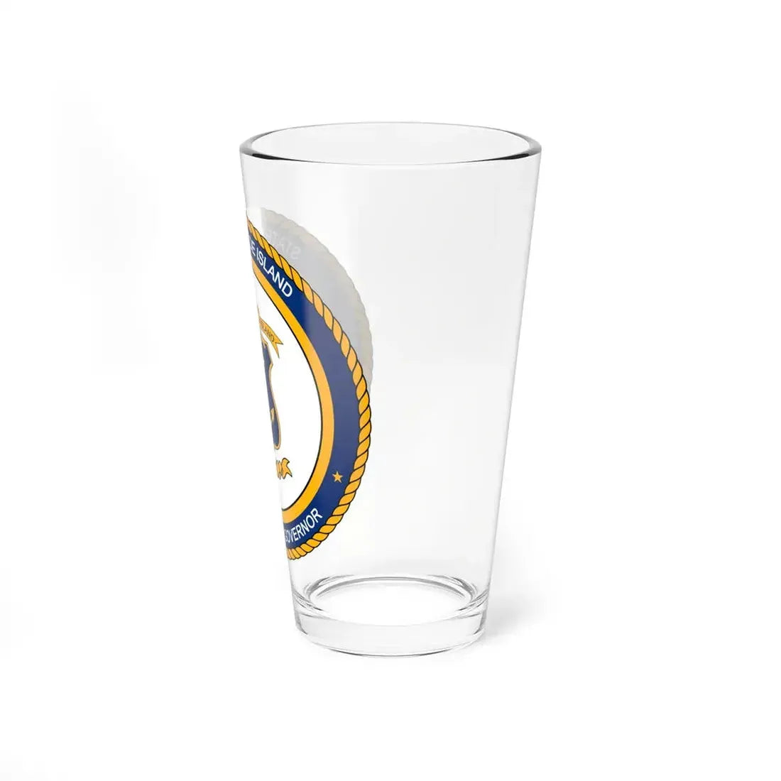 Seal of the Governor of Rhode sland - Pint Glass 16oz - Go Mug Yourself