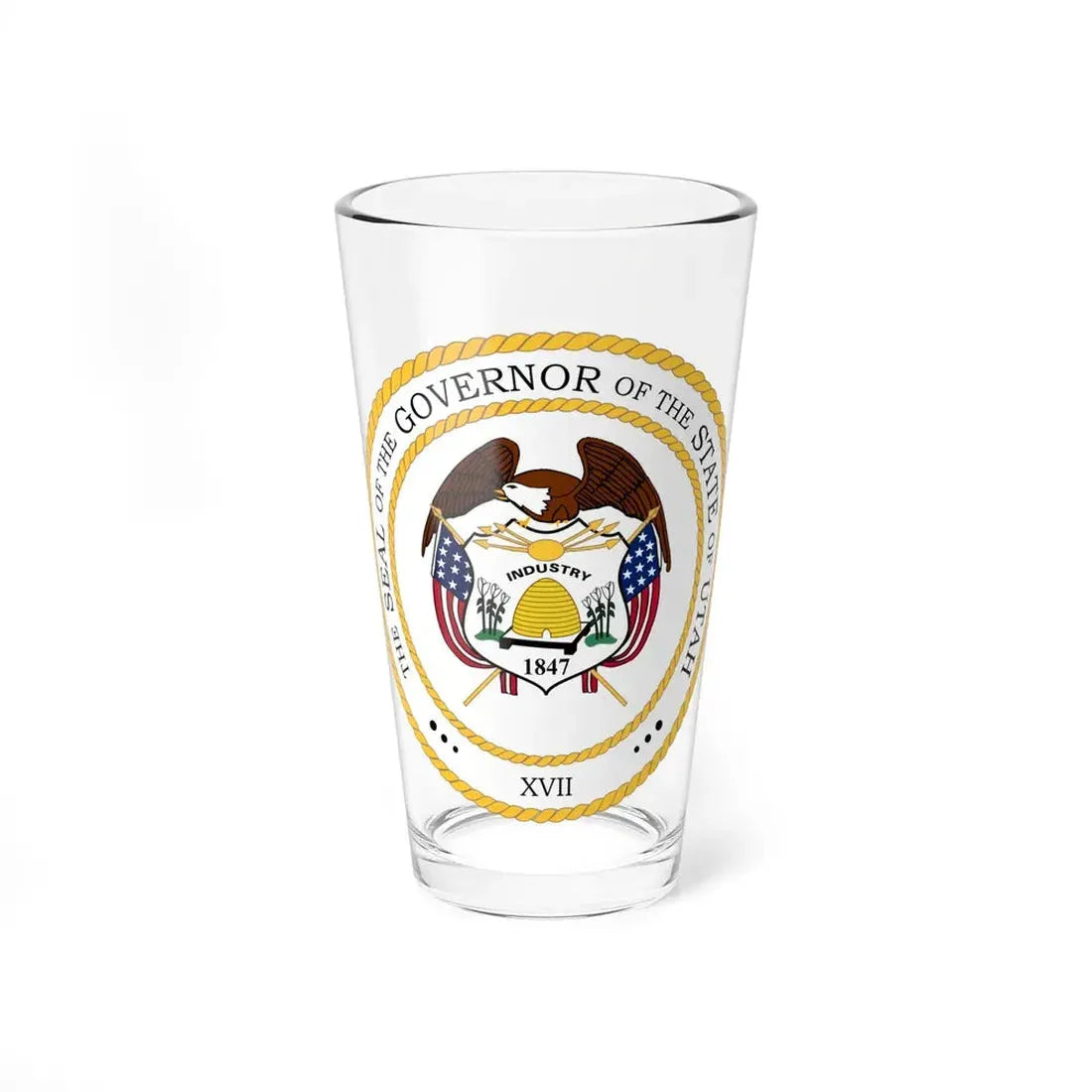 Seal of the Governor of Utah - Pint Glass 16oz 16oz - Go Mug Yourself