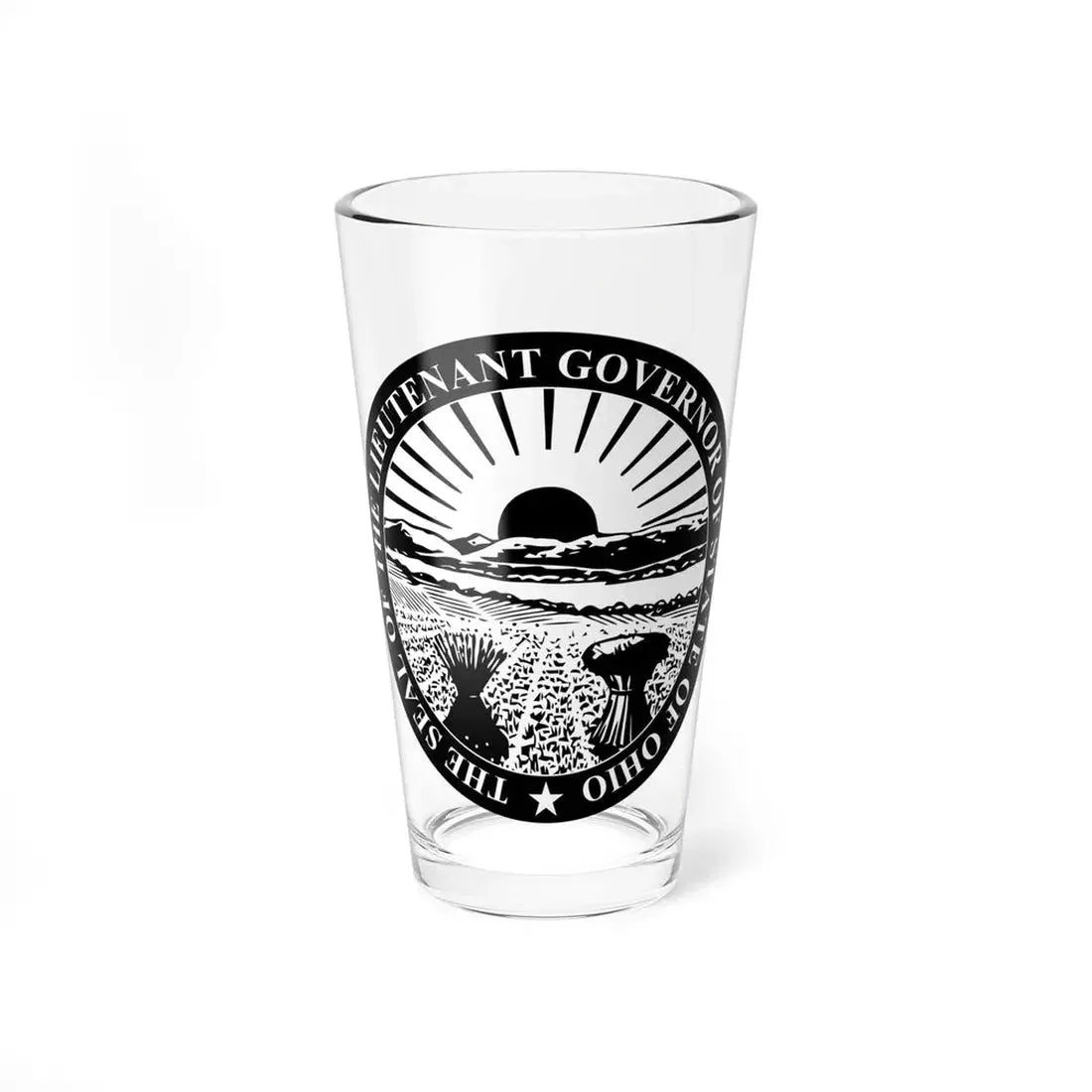 Seal of the Lieutenant Governor of Ohio - Pint Glass 16oz 16oz - Go Mug Yourself