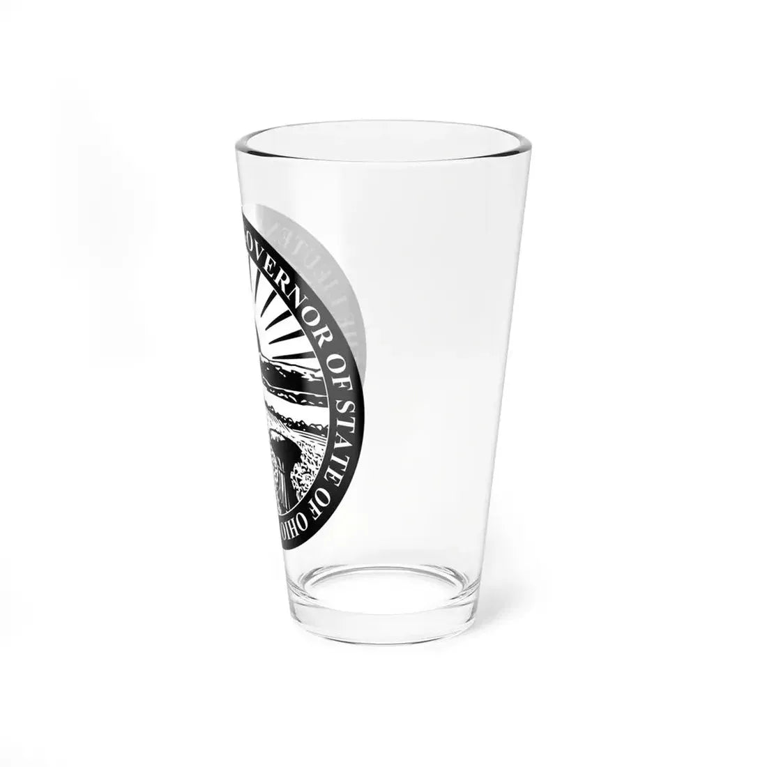 Seal of the Lieutenant Governor of Ohio - Pint Glass 16oz - Go Mug Yourself