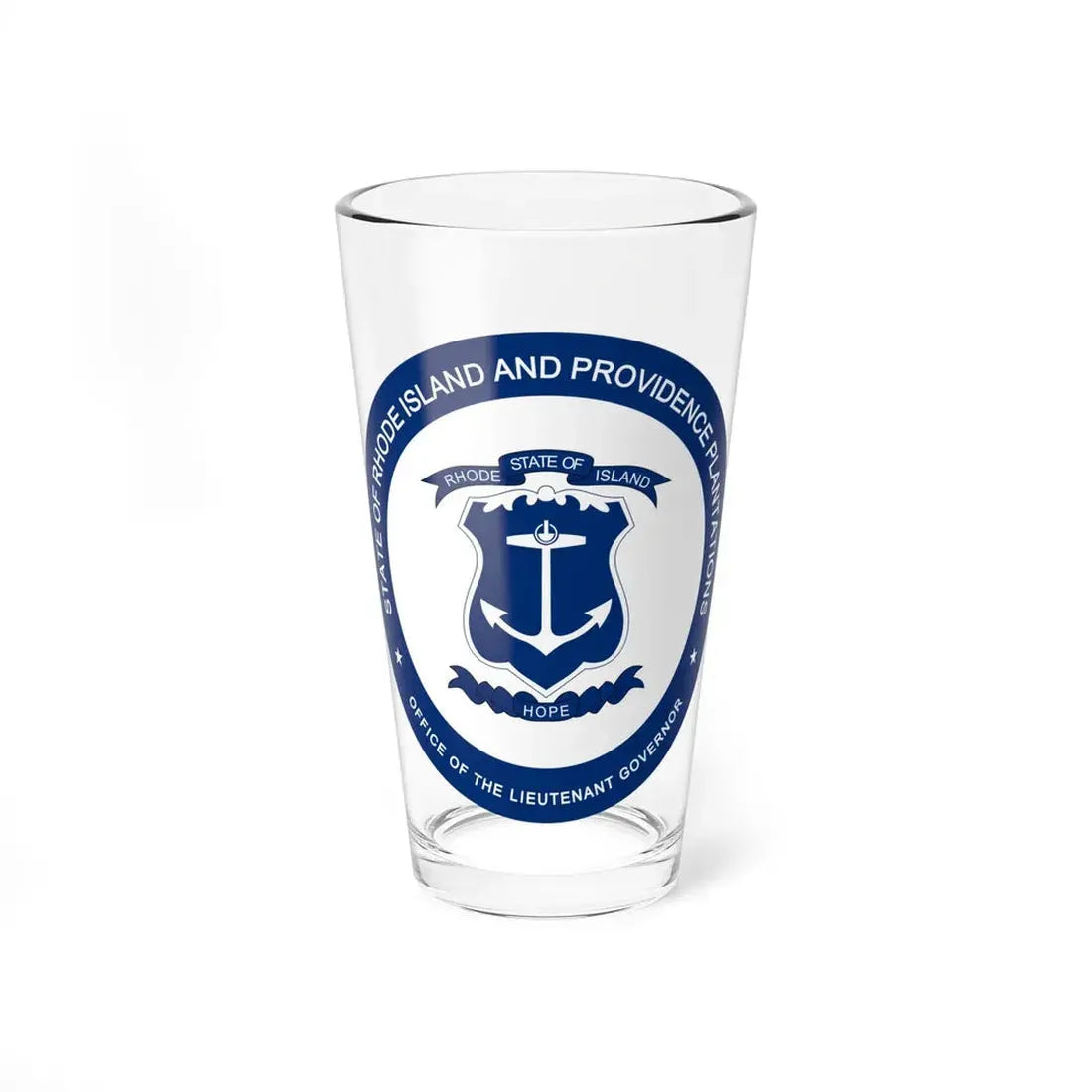 Seal of the Lieutenant Governor of Rhode Island - Pint Glass 16oz 16oz - Go Mug Yourself