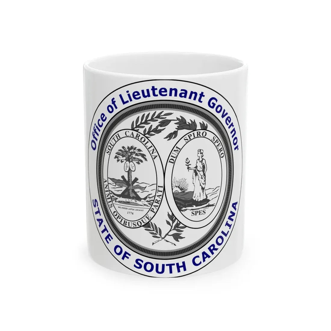 Seal of the Lieutenant Governor of South Carolina - White Coffee Mug 11oz - Go Mug Yourself