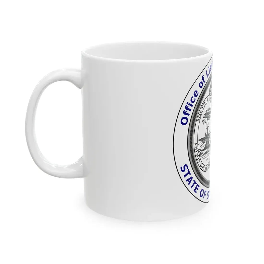 Seal of the Lieutenant Governor of South Carolina - White Coffee Mug - Go Mug Yourself