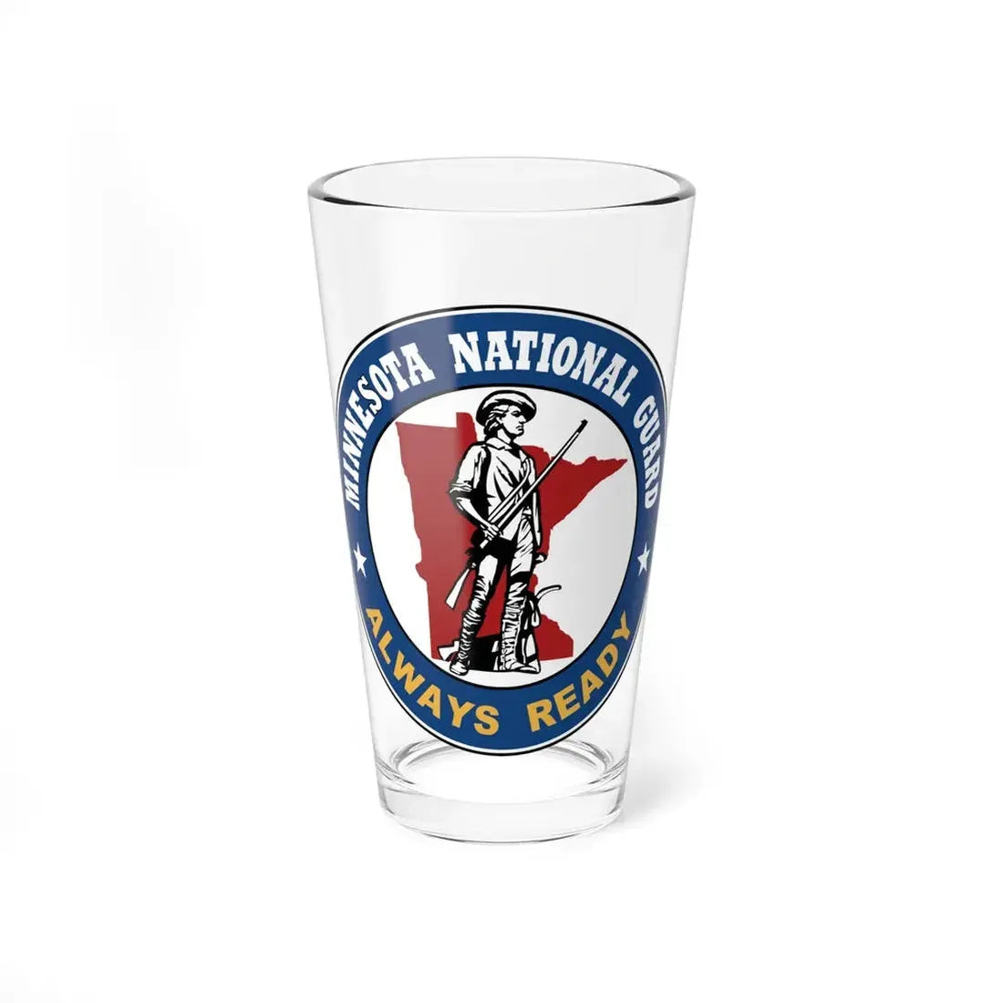 Seal of the Minnesota National Guard - Pint Glass 16oz 16oz - Go Mug Yourself