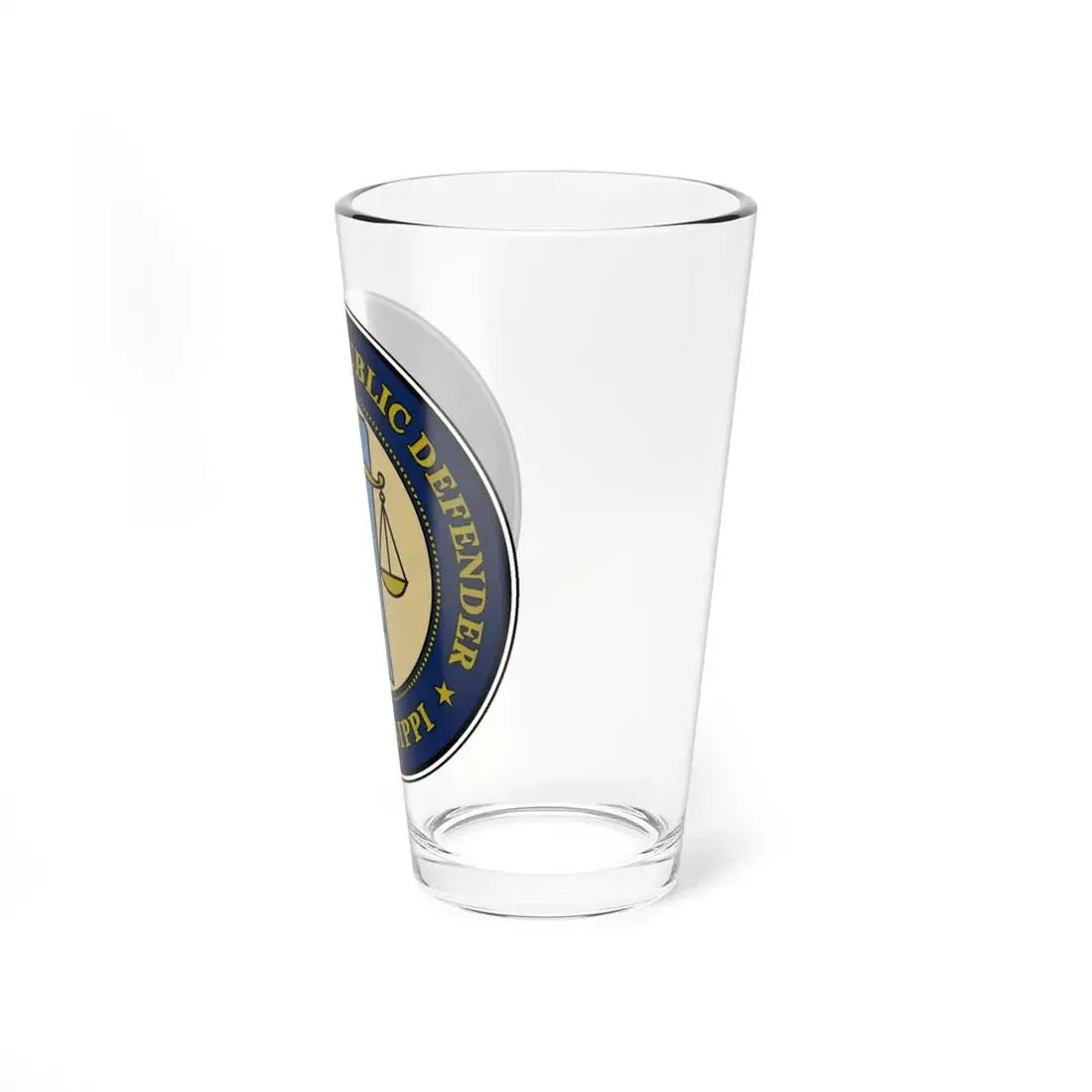 Seal of the Mississippi Office of State Public Defender - Pint Glass 16oz - Go Mug Yourself