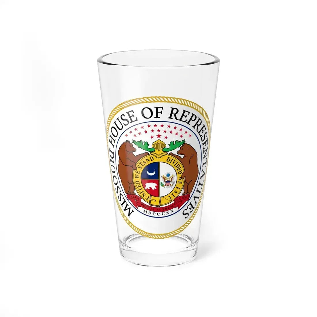 Seal of the Missouri House of Representatives - Pint Glass 16oz 16oz - Go Mug Yourself