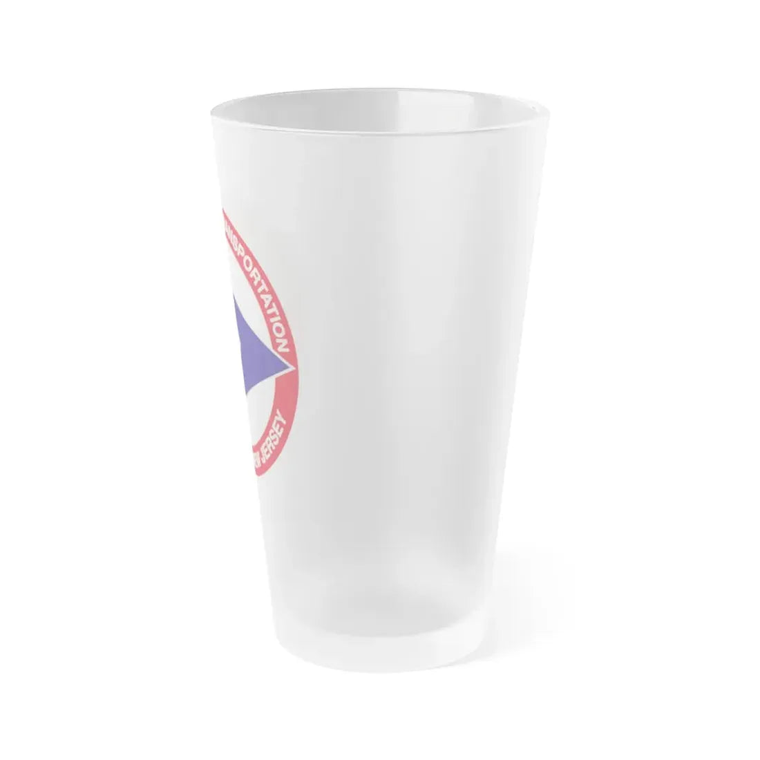 Seal of the New Jersey Department of Transportation - Frosted Pint Glass 16oz - Go Mug Yourself