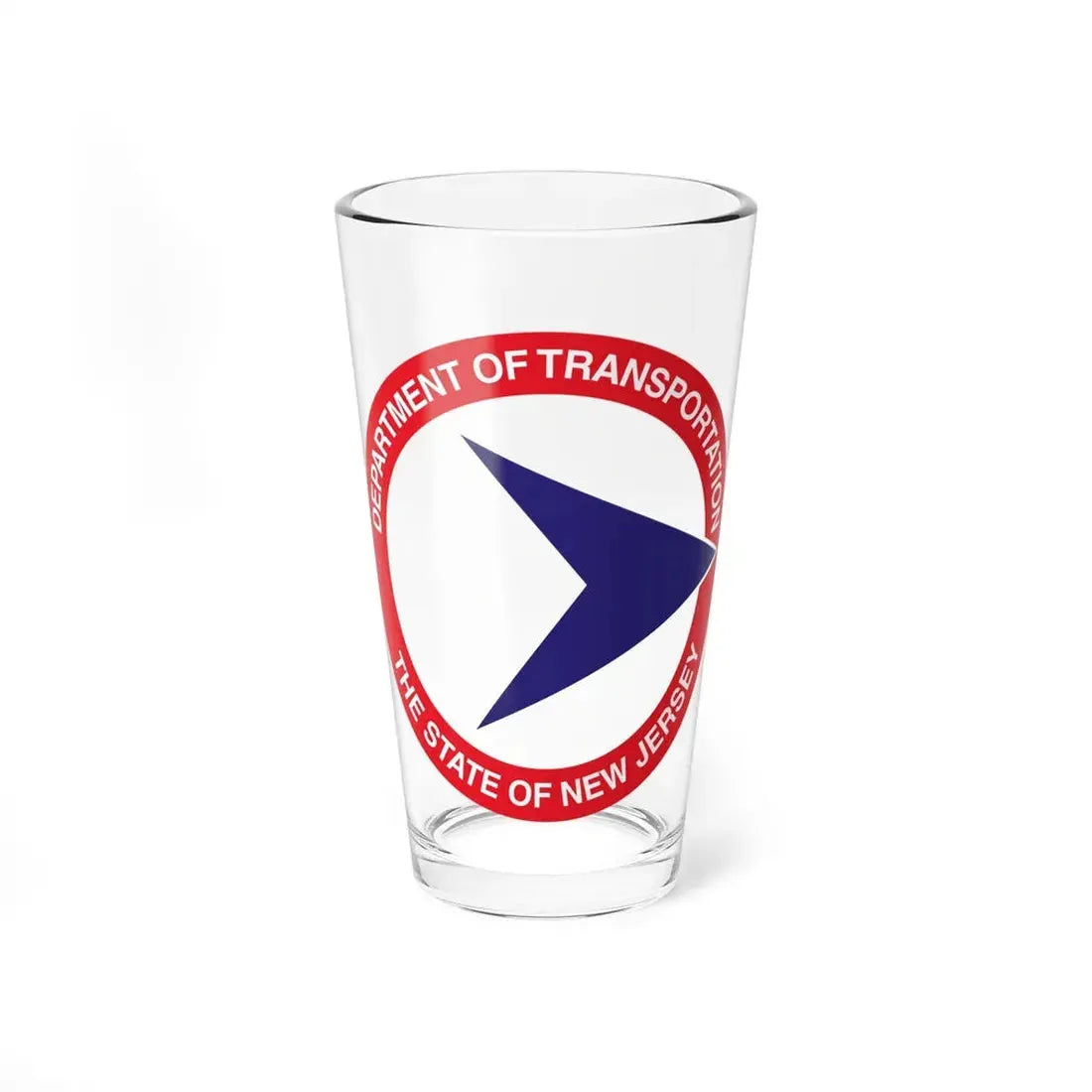 Seal of the New Jersey Department of Transportation - Pint Glass 16oz 16oz - Go Mug Yourself