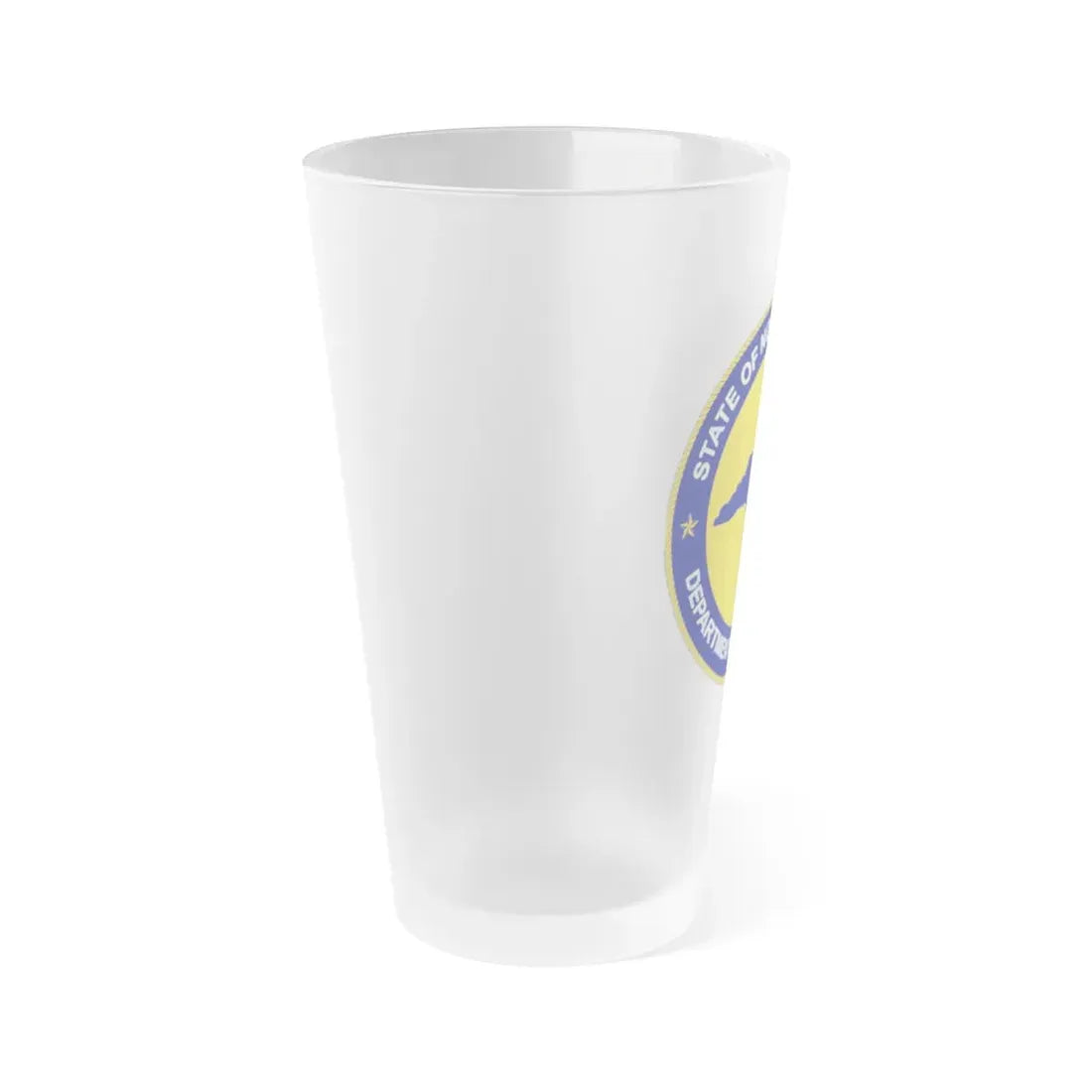 Seal of the North Carolina Department of Correction - Frosted Pint Glass 16oz - Go Mug Yourself