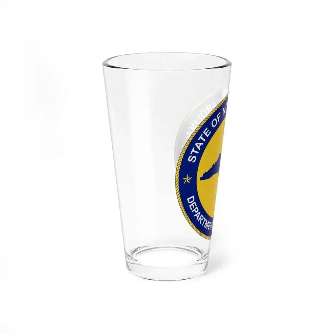 Seal of the North Carolina Department of Correction - Pint Glass 16oz - Go Mug Yourself