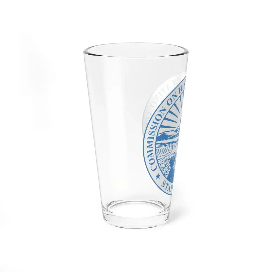 Seal of the Ohio Commission on Hispanic and Latino Affairs - Pint Glass 16oz - Go Mug Yourself