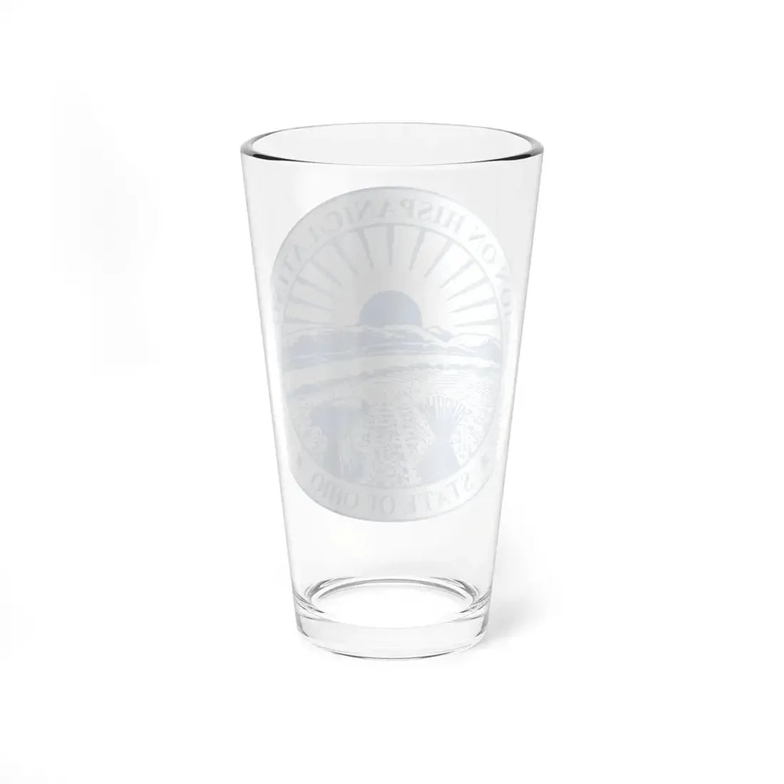 Seal of the Ohio Commission on Hispanic and Latino Affairs - Pint Glass 16oz - Go Mug Yourself