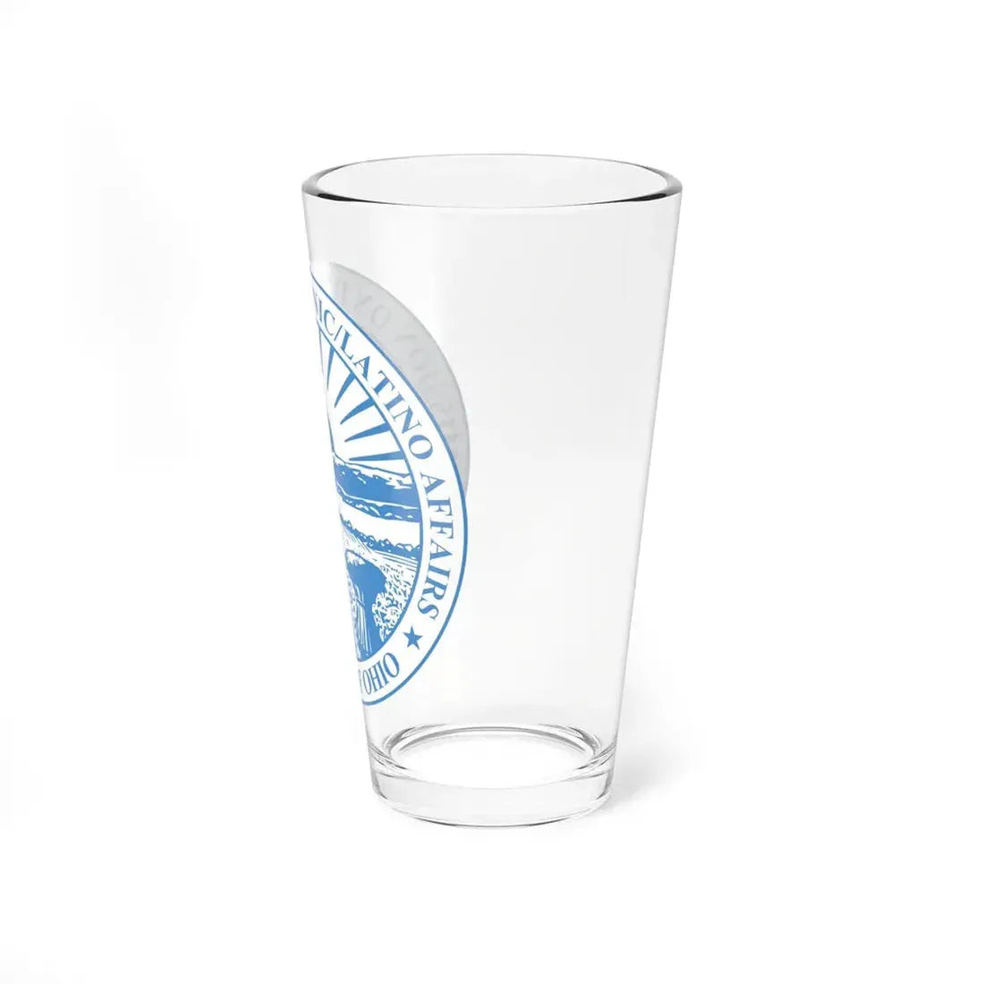 Seal of the Ohio Commission on Hispanic and Latino Affairs - Pint Glass 16oz - Go Mug Yourself
