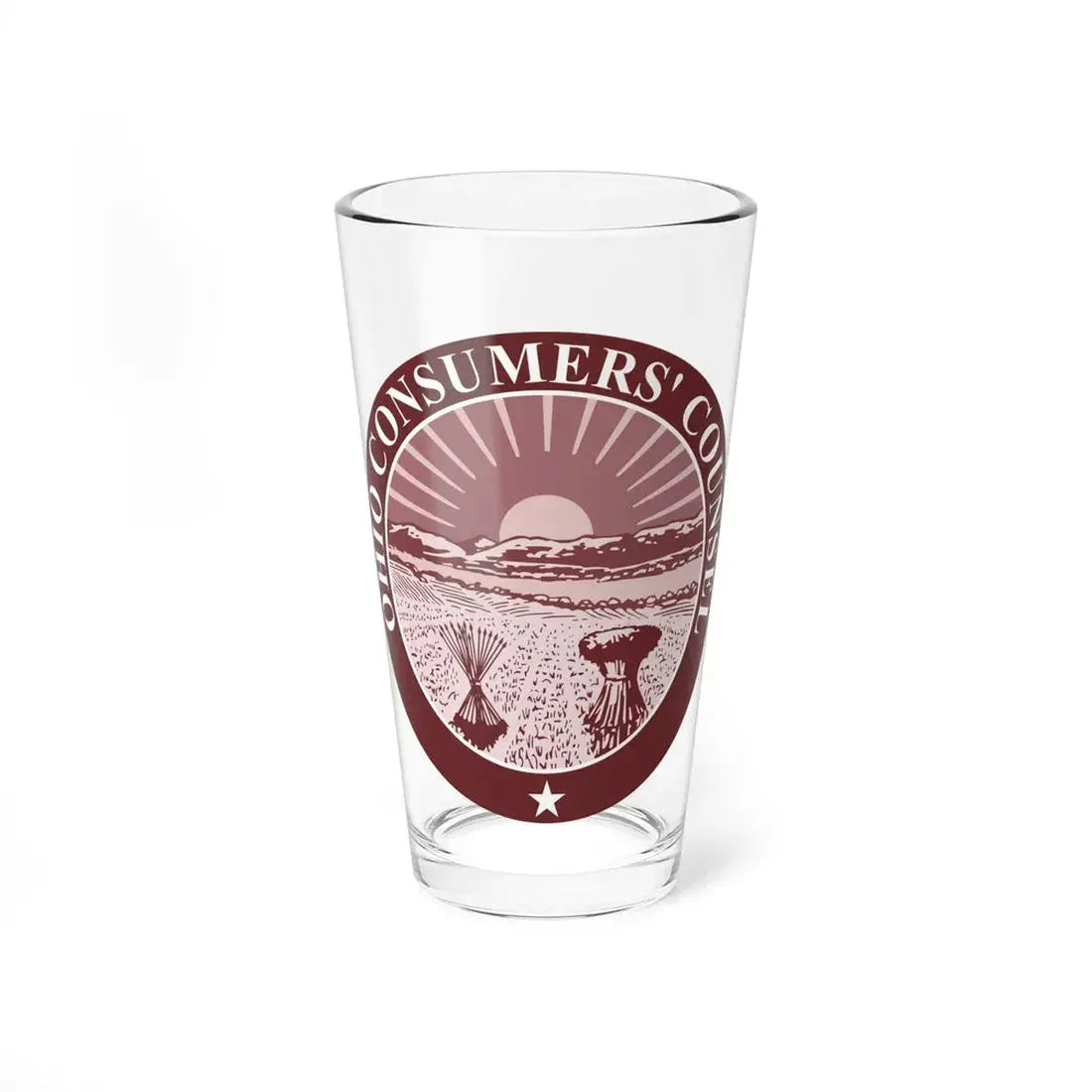 Seal of the Ohio Consumers Counsel - Pint Glass 16oz 16oz - Go Mug Yourself