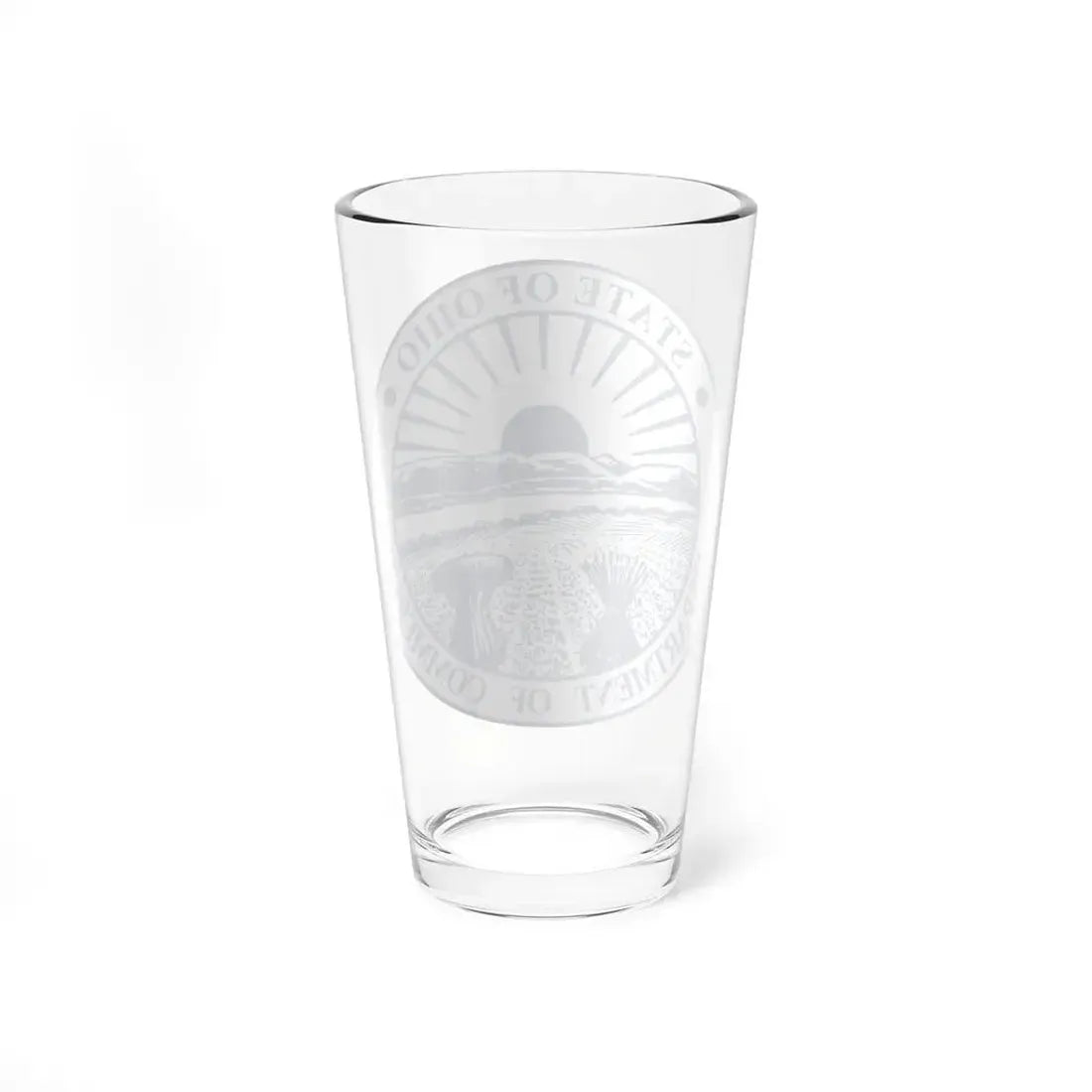Seal of the Ohio Department of Commerce - Pint Glass 16oz - Go Mug Yourself