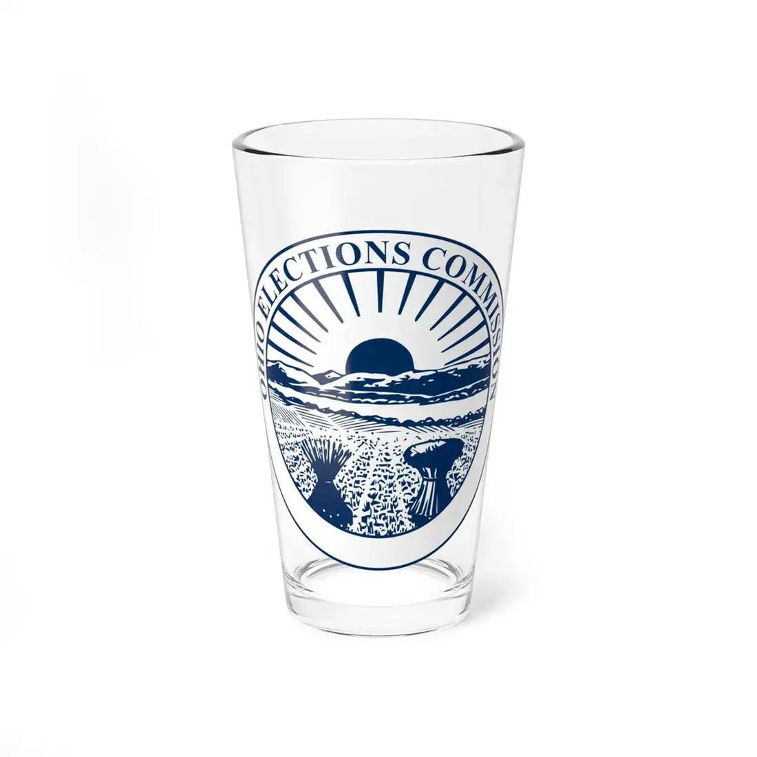 Seal of the Ohio Elections Commission - Pint Glass 16oz 16oz - Go Mug Yourself