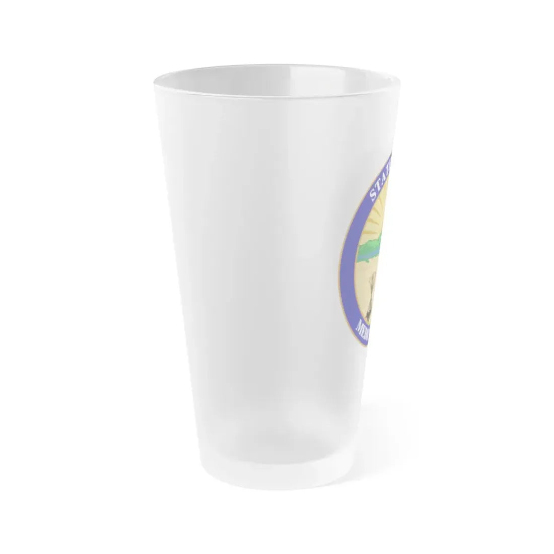 Seal of the Ohio Medical Board - Frosted Pint Glass 16oz - Go Mug Yourself