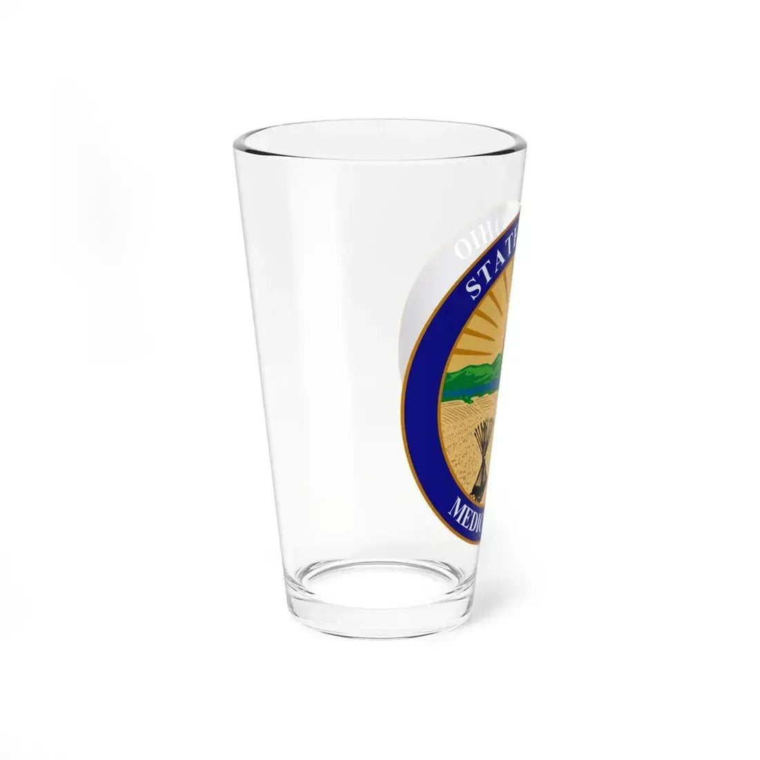 Seal of the Ohio Medical Board - Pint Glass 16oz - Go Mug Yourself