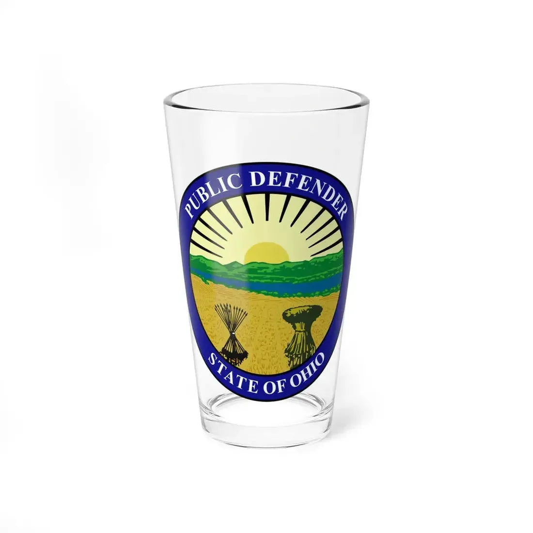 Seal of the Ohio Public Defender - Pint Glass 16oz 16oz - Go Mug Yourself