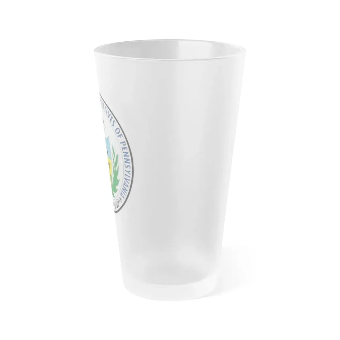 Seal of the Pennsylvania House of Representatives - Frosted Pint Glass 16oz - Go Mug Yourself