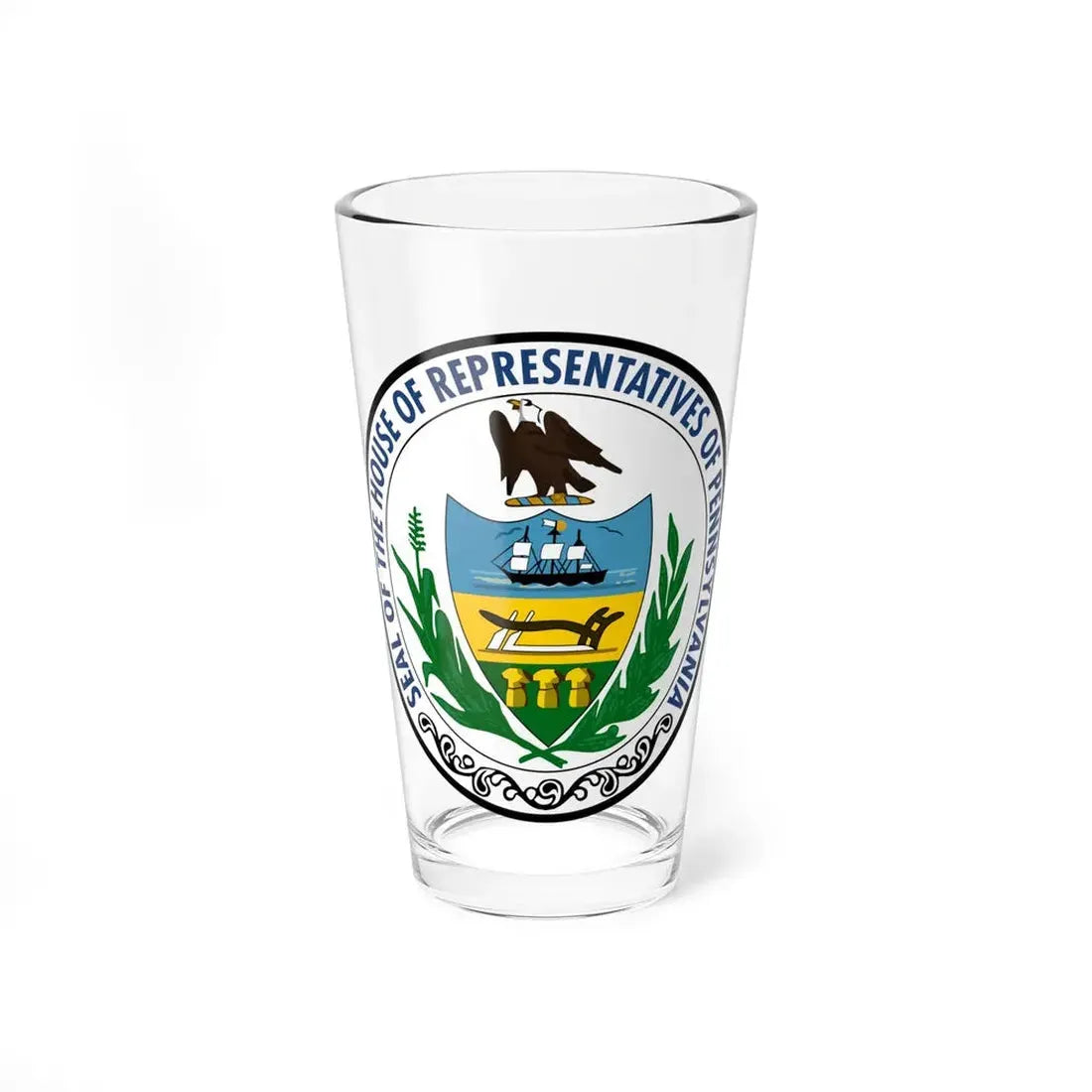 Seal of the Pennsylvania House of Representatives - Pint Glass 16oz 16oz - Go Mug Yourself