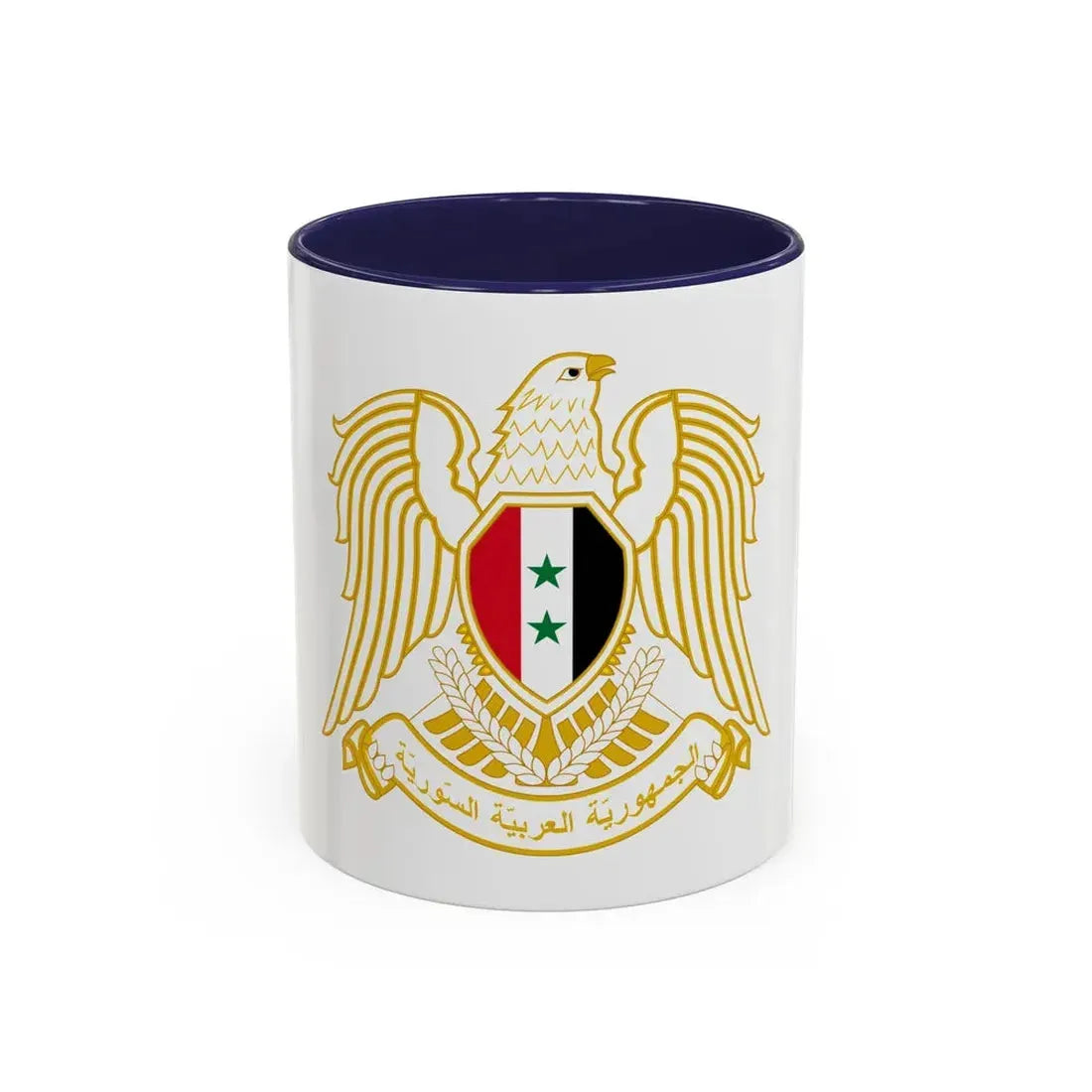Seal of the People's Assembly of Syria - Accent Coffee Mug 11oz Navy - Go Mug Yourself