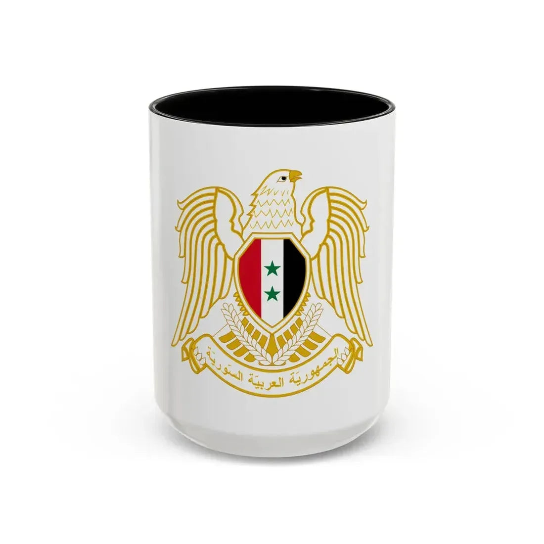 Seal of the People's Assembly of Syria - Accent Coffee Mug 15oz Black - Go Mug Yourself