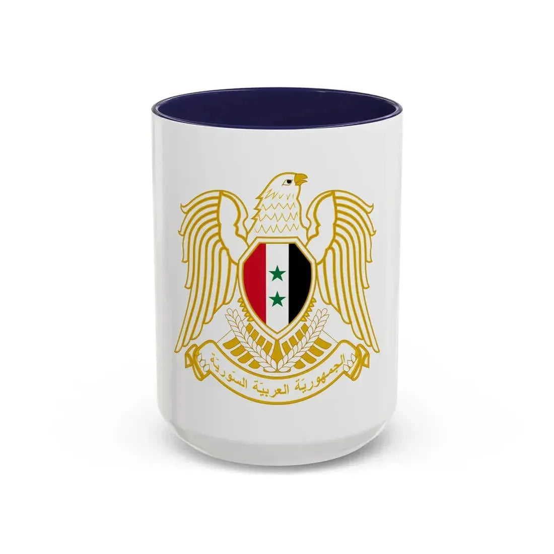Seal of the People's Assembly of Syria - Accent Coffee Mug 15oz Navy - Go Mug Yourself