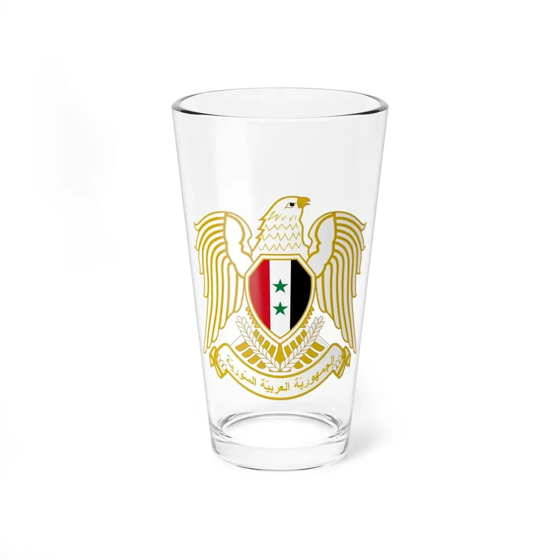 Seal of the People's Assembly of Syria - Pint Glass 16oz 16oz - Go Mug Yourself