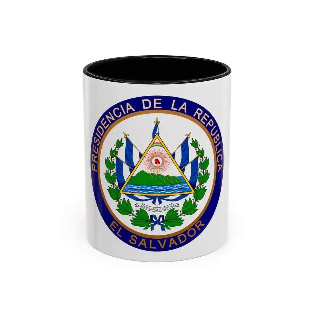 Seal of the President of El Salvador - Accent Coffee Mug 11oz Black - Go Mug Yourself