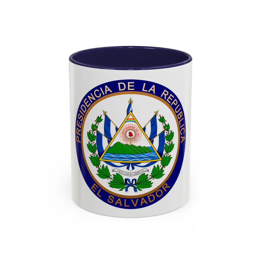 Seal of the President of El Salvador - Accent Coffee Mug 11oz Navy - Go Mug Yourself