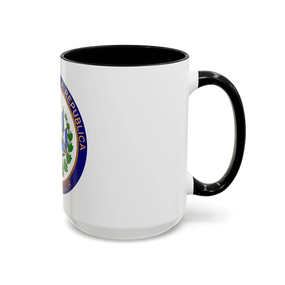 Seal of the President of El Salvador - Accent Coffee Mug - Go Mug Yourself