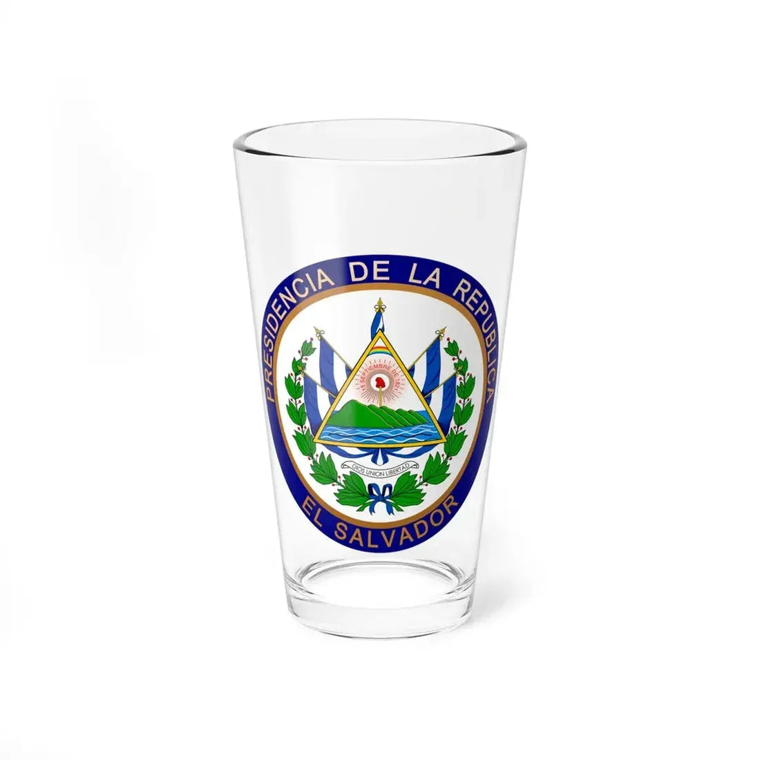 Seal of the President of El Salvador - Pint Glass 16oz - Go Mug Yourself
