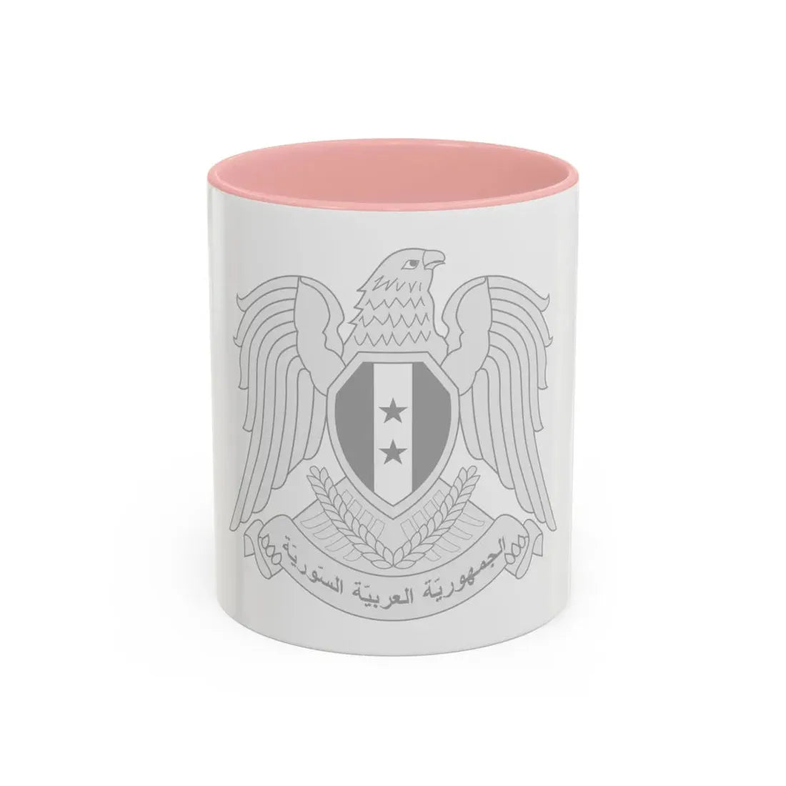 Seal of the President of Syria - Accent Coffee Mug 11oz Pink - Go Mug Yourself
