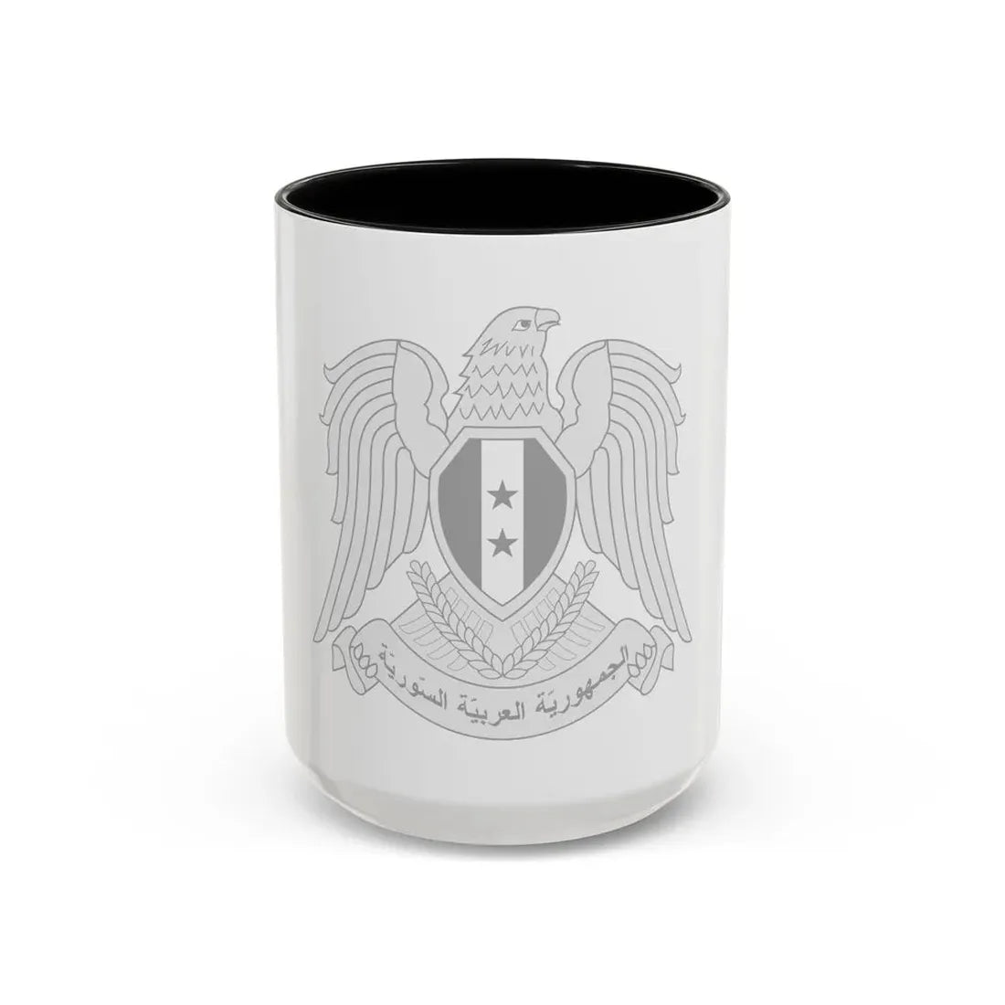 Seal of the President of Syria - Accent Coffee Mug 15oz Black - Go Mug Yourself