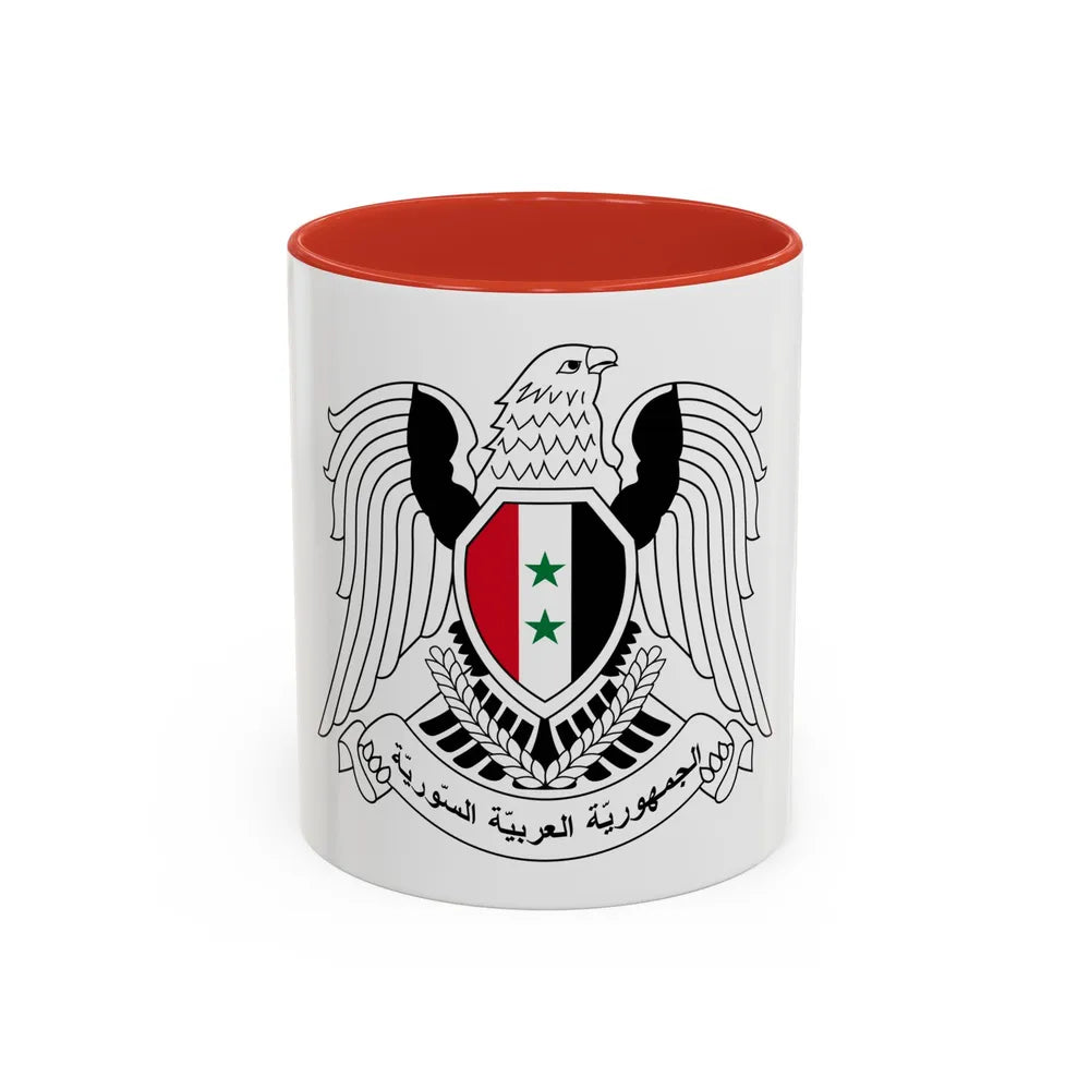 Seal of the Prime Minister of Syria - Accent Coffee Mug 11oz Red - Go Mug Yourself
