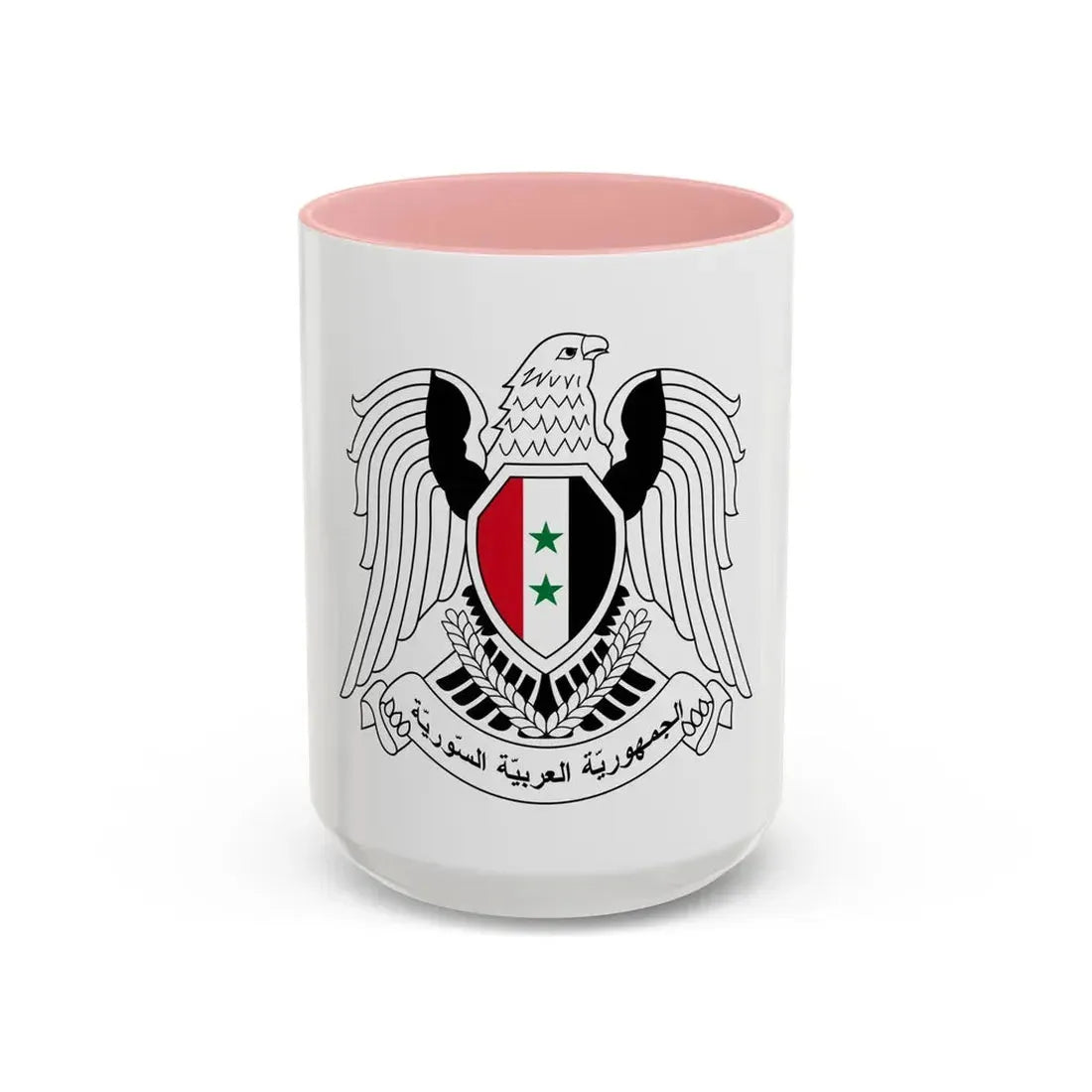 Seal of the Prime Minister of Syria - Accent Coffee Mug 15oz Pink - Go Mug Yourself