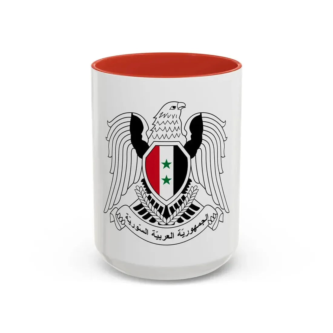 Seal of the Prime Minister of Syria - Accent Coffee Mug 15oz Red - Go Mug Yourself