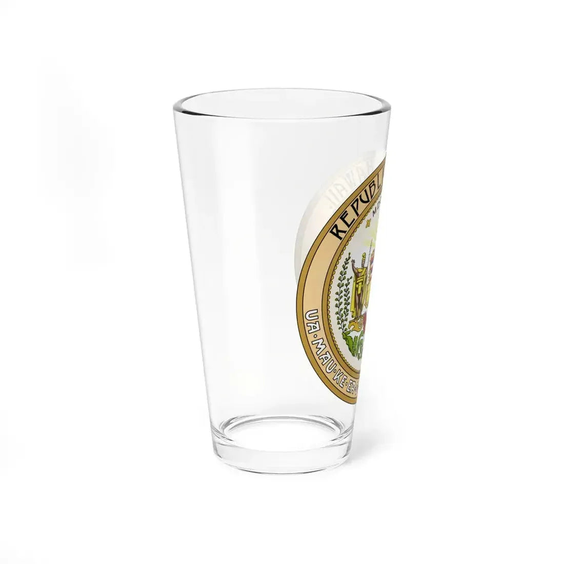 Seal of the Republic of Hawaii - Pint Glass 16oz - Go Mug Yourself