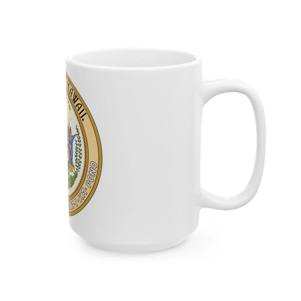 Seal of the Republic of Hawaii - White Coffee Mug-Go Mug Yourself