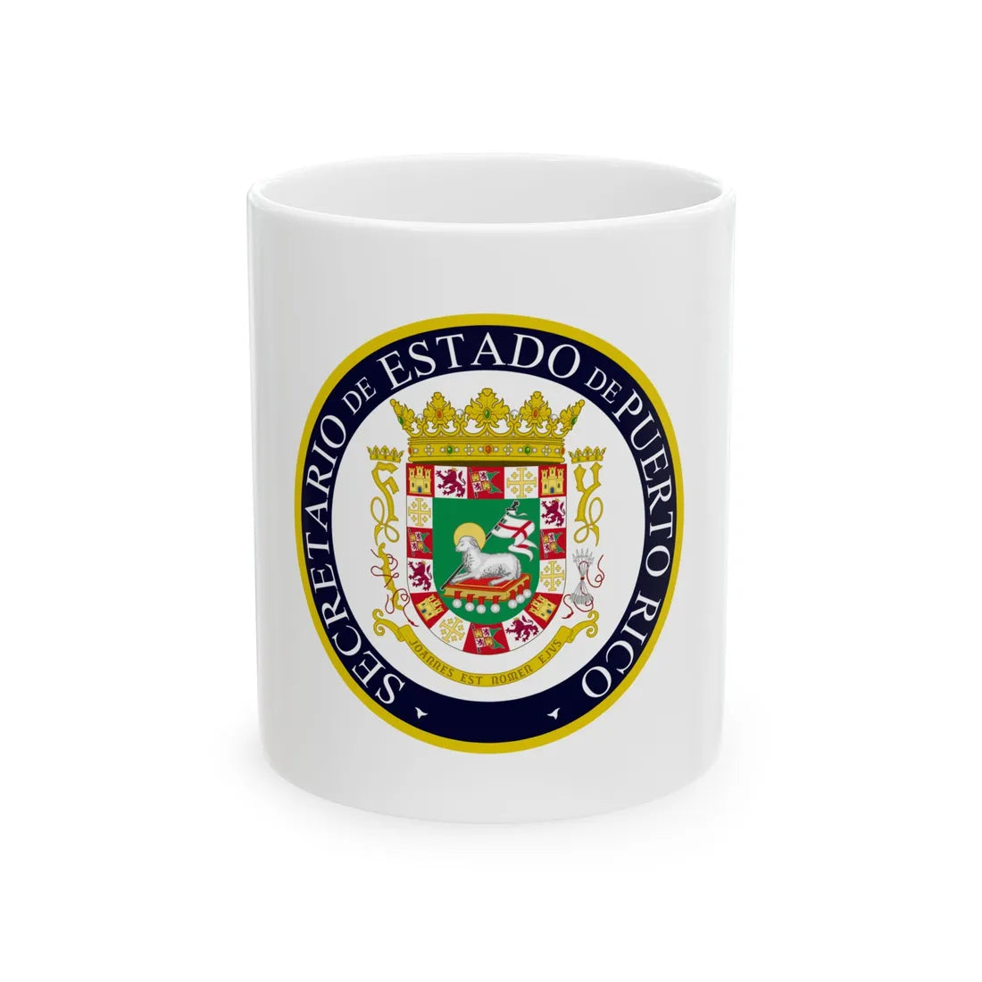 Seal of the Secretary of State of Puerto Rico - White Coffee Mug - Go Mug Yourself