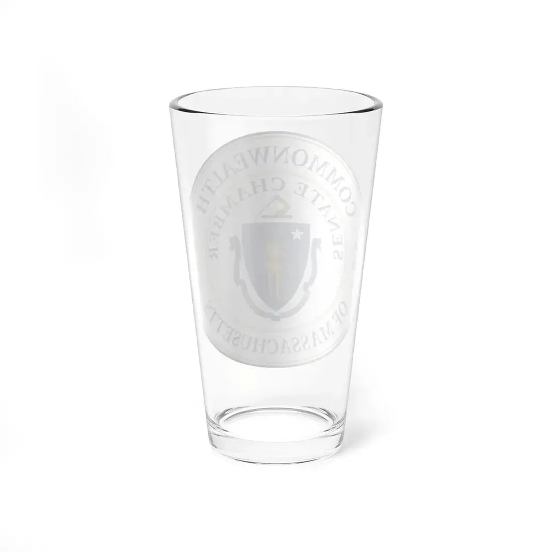 Seal of the Senate of Massachusetts - Pint Glass 16oz - Go Mug Yourself